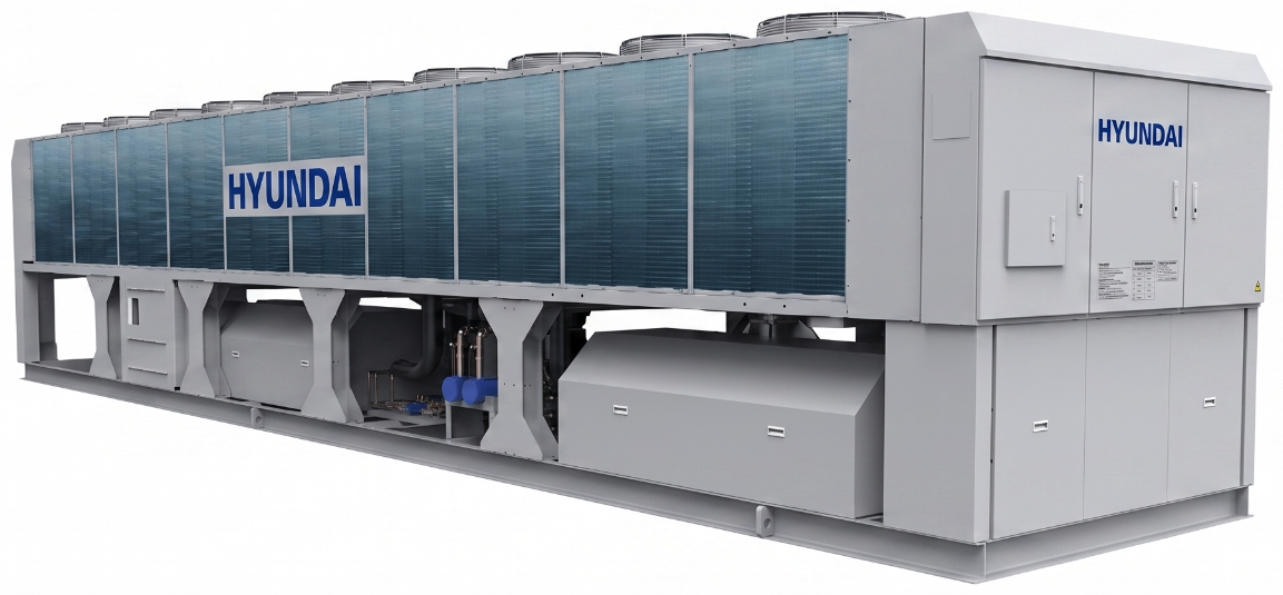 Hyundai luftgekühlter Inverter-Schraubenkaltwassersatz